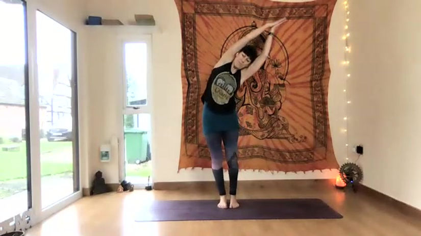 Moon salutations (10 mins)